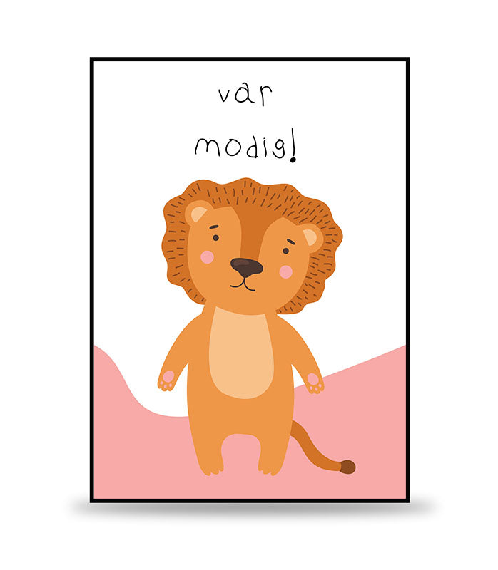 Barntavlan Lejonet - Var modig.