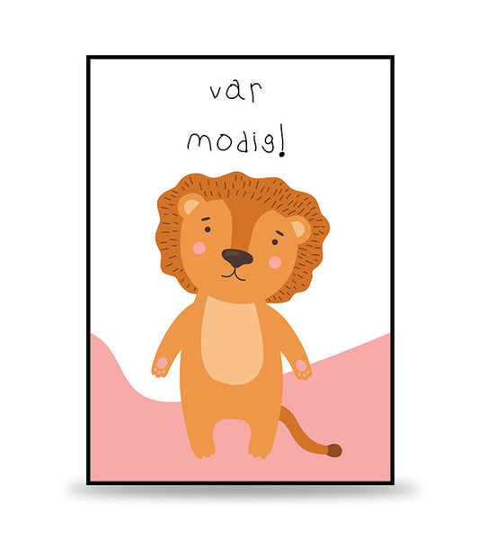 Barntavlan Lejonet - Var modig.