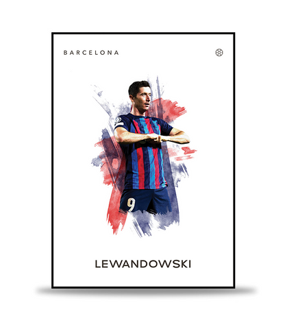 Lewandowski Fotboll Poster