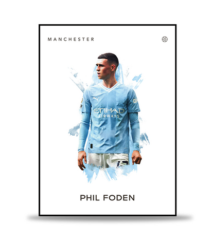 Phil Foden Fotboll Poster