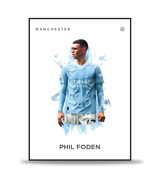 Phil Foden Fotboll Poster