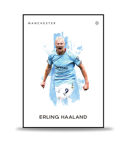 Erling Haaland no.1 Fotboll Poster