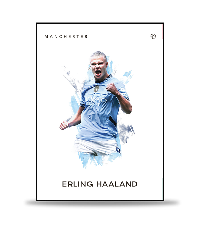 Erling Haaland no.4 Fotboll Poster