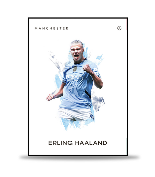 Erling Haaland no.4 Fotboll Poster