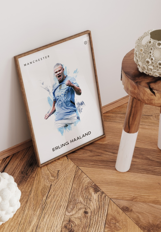 Erling Haaland no.4 Fotboll Poster