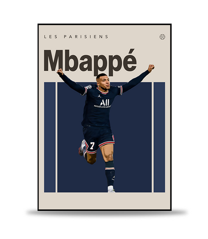Kylian Mbappe no.2 Fotboll Poster