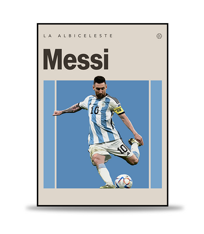 Lionel Messi no.2 Fotboll Poster