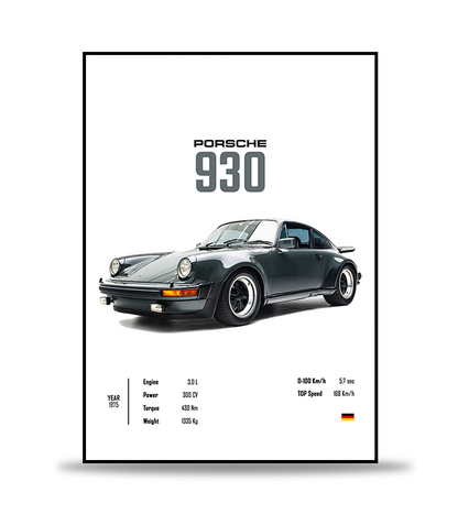 Porsche 930 Poster