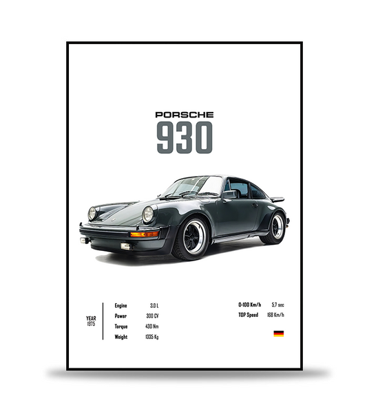 Porsche 930 Poster