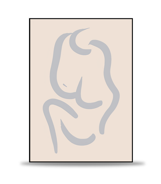 Nude bold lines II