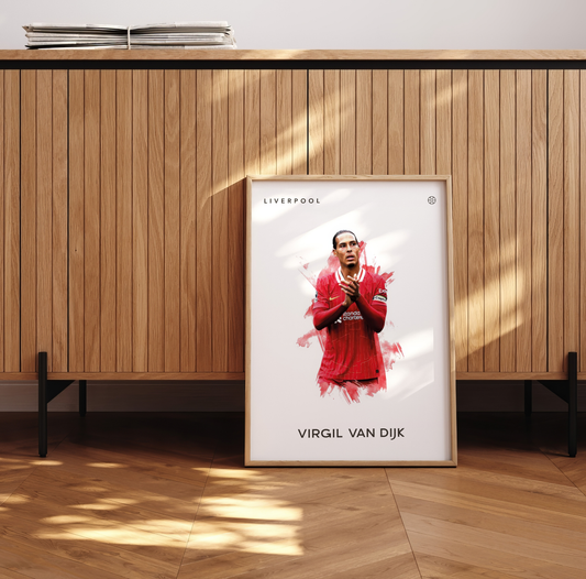 Virgil Van Dijk no.3 Fotboll Poster