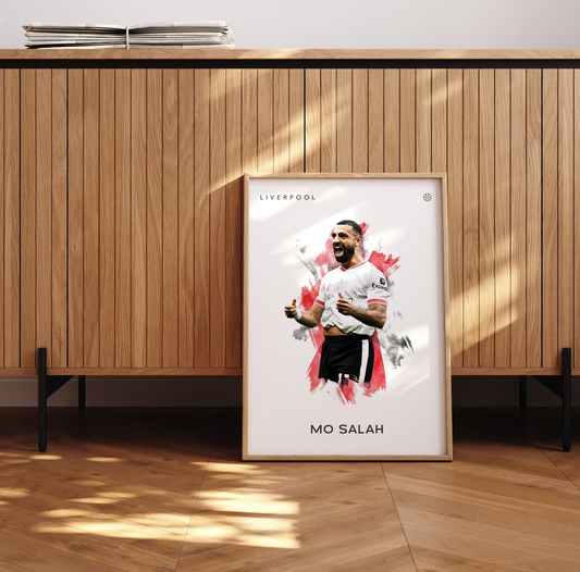 Mo Salah no.3 Fotboll Poster