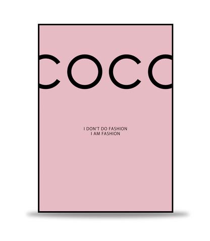 Coco Chanel Pink Poster