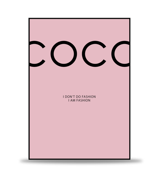 Coco Chanel Pink Poster