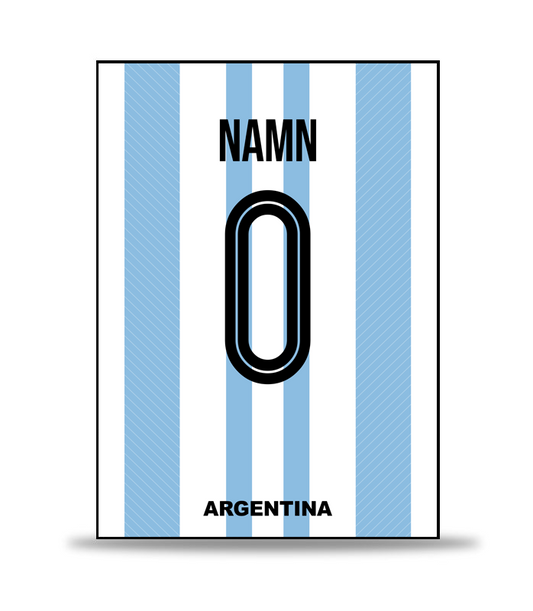 Argentina Personlig Fotboll Poster