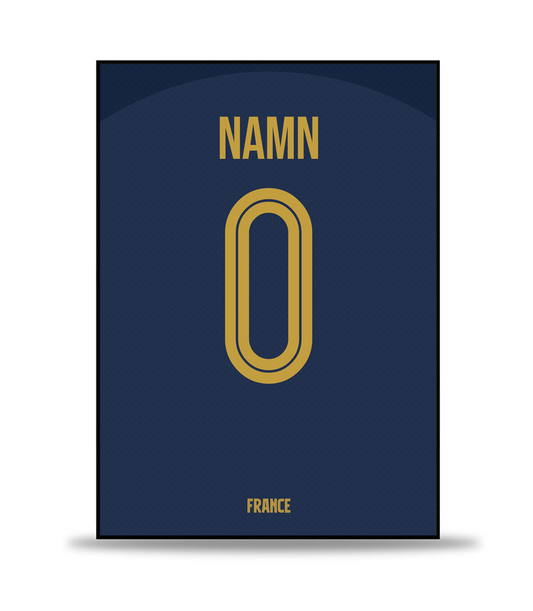 Frankrike Personlig Fotboll Poster