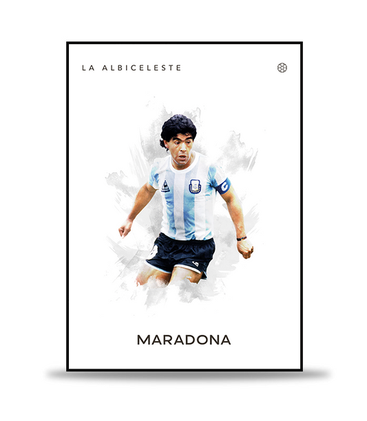 Diego Maradona Fotboll Poster