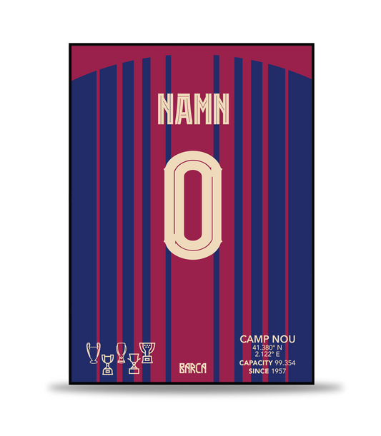 Barcelona Fotboll Poster