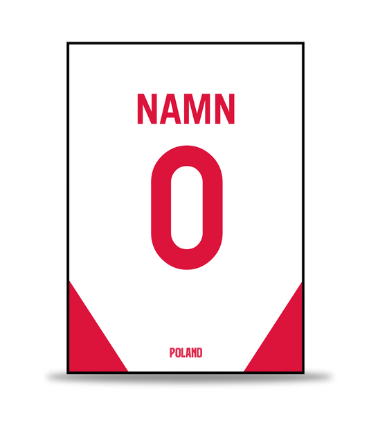Polen Personlig Fotboll Poster