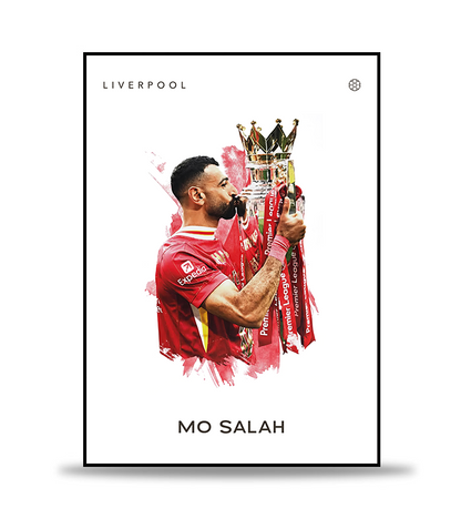 Mo Salah no.4 Fotboll Poster