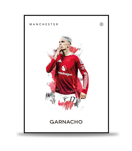 Alejandro Garnacho no.2 Fotboll Poster