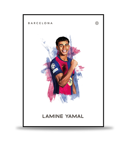 Lamine Yamal Fotboll Poster