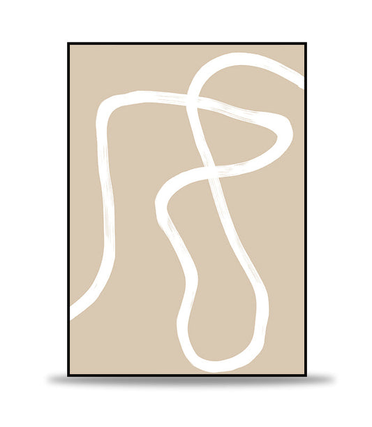 ABSTRACT BEIGE NO.3 POSTER